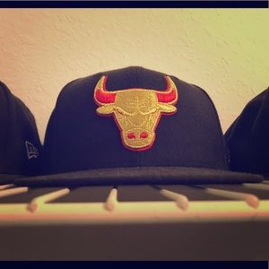 Black New Era Chicago Bulls SnapBack Hat